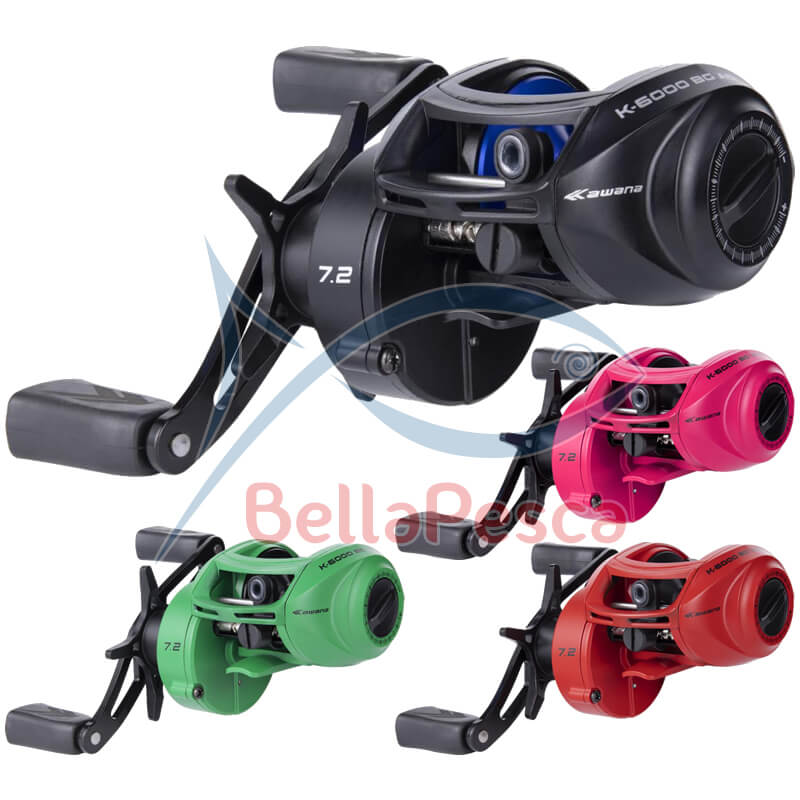 Carretilha 6 rolamentos K-6000 BG - Kawana