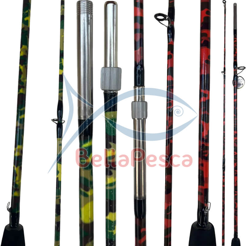 Vara para molinete 2 partes com rosca