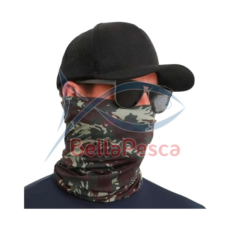 Máscara bandana com proteção UV